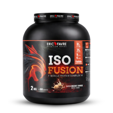iso fusion eric favre 2kg whey protein biscuit cookie prise de masse tunisie