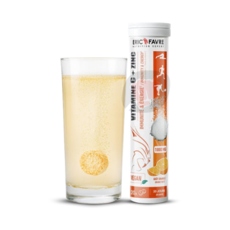 vitamine c zinc eric favre effervescent 20 comprimes immunite tunisie