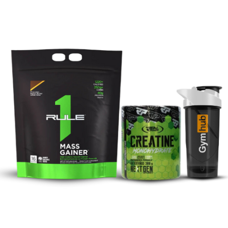 Rule 1 Mass Gainer & Creatine Monohydrate Real Pharm & Shaker