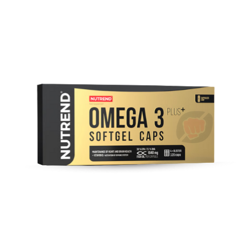 Nutrend Omega 3 Plus Softgel Caps 120 : riche en EPA et DHA pour santé cardiovasculaire, cérébrale et articulaire