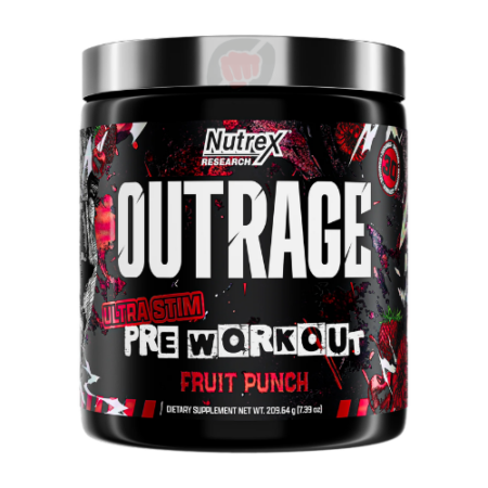 Nutrex Outrage High-Stim Pre-Workout – pré-entraînement pour énergie explosive et focus intense
