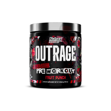 Nutrex Outrage High-Stim Pre-Workout – pré-entraînement pour énergie explosive et focus intense