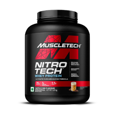 MuscleTech Nitro-Tech Whey Protein avec créatine pour prise de masse et gain de force
