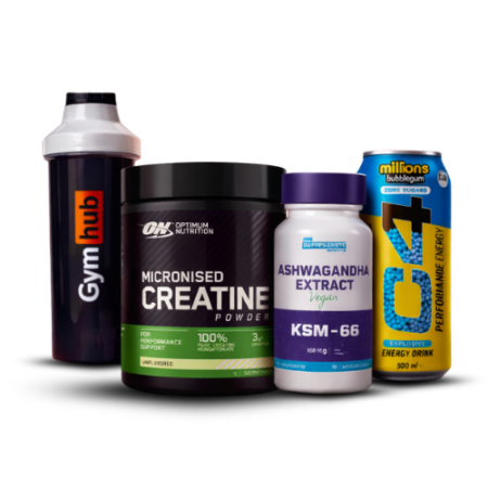 Creatine ON + Ashwagandha + C4 Drink + Shaker