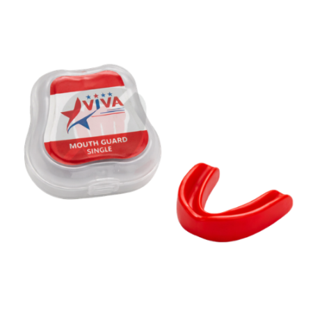 Protège-dents VIVA rouge pour sports de combat avec protection de la mâchoire