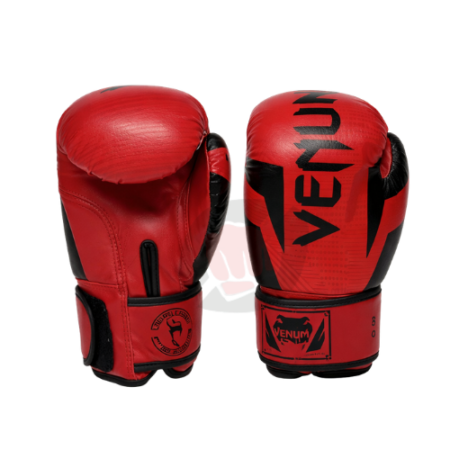 Gants de boxe Venum Elite 2.0 rouge et noir avec mousse multi densité pour performance et protection